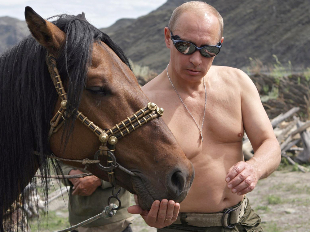 putin and horse